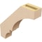 Ekena Millwork 3-inch W x 14-inch D x 14-inch H Balboa Rough Cedar Woodgrain TimberThane Knee Brace, Primed BRCUR03X14X14BOARCPR - alternate 2